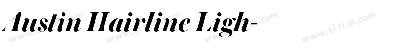 Austin Hairline Ligh字体转换
